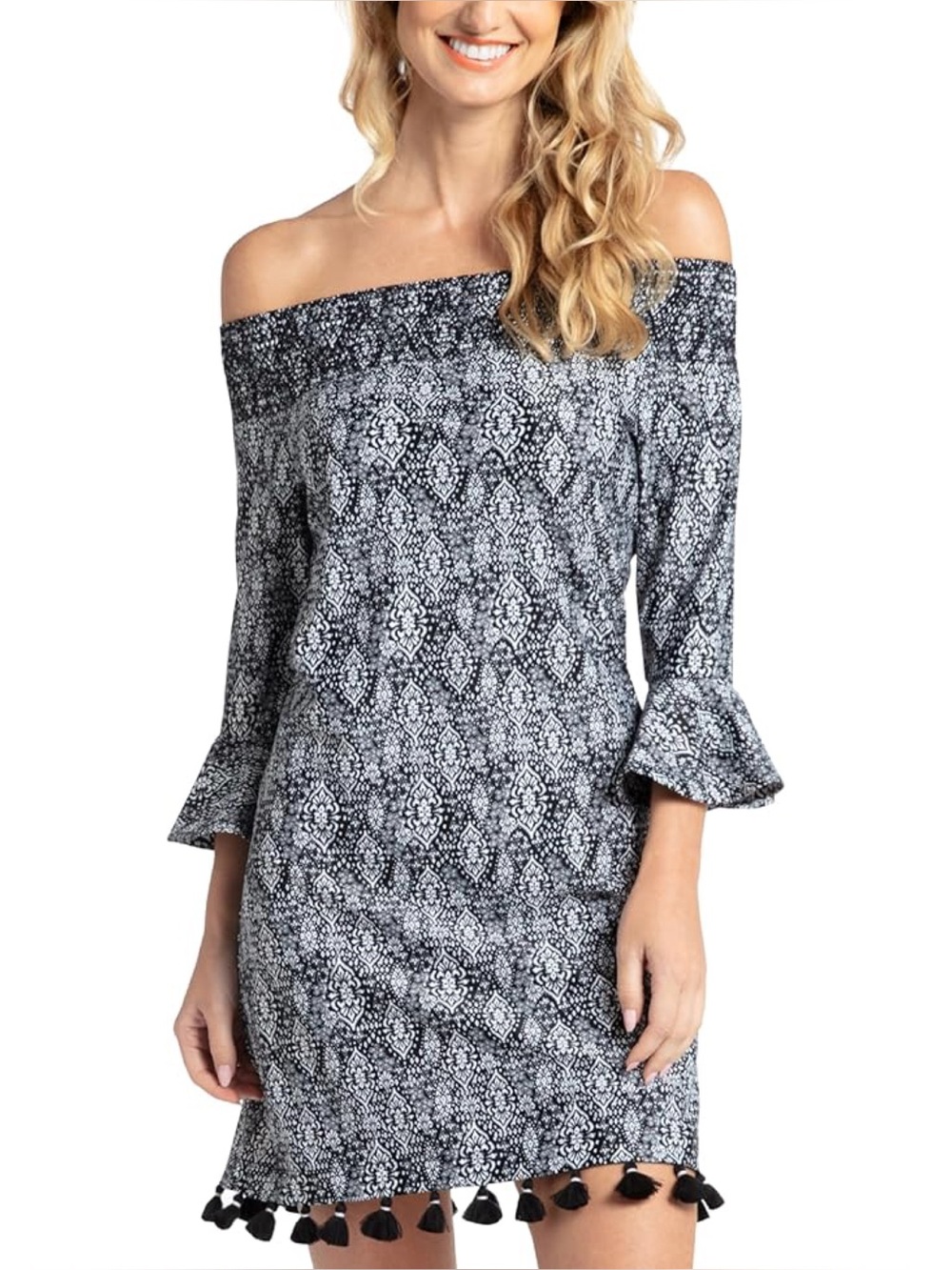 Cabana Life Coastal Cottage Coverluxe Smocked Dress Cover-Up